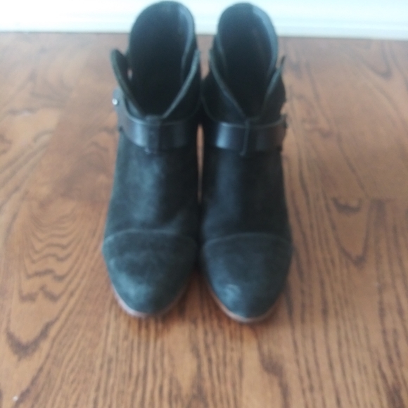Rag and Bone Black Ankle Boots With Straps - Picture 2 of 12
